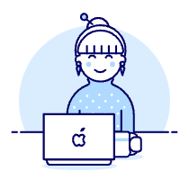 Employee Sit 4 4 Illustration from UX Duotone Set