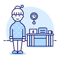 Employee Stand 2 4 Illustration from UX Duotone Set