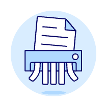 Document Shredder Illustration from UX Duotone Set