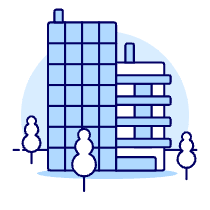 Office Building Illustration from UX Duotone Set