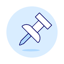 Pin Illustration from UX Duotone Set