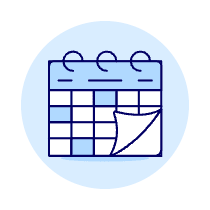 Work Calendar Illustration from UX Duotone Set