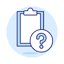 Clipboard Question Illustration from UX Duotone Set