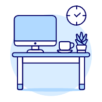 Workspace Imac 3 Illustration from UX Duotone Set