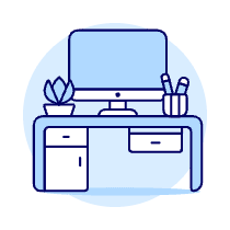 Workspace Imac 4 Illustration from UX Duotone Set
