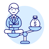 Balance Happy 1 Illustration from UX Duotone Set