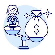 Balance Unhappy 5 Illustration from UX Duotone Set