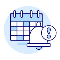 Calendar Alert Illustration from UX Duotone Set