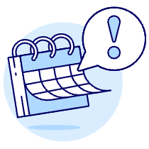 Calendar Deadline Illustration from UX Duotone Set