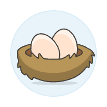 Nest Egg Illustration from UX Colors Set