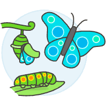 Worm Evolution Illustration from UX Colors Set