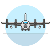 Air Force Plane 4 Illustration from UX Colors Set