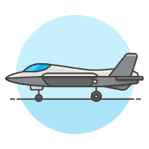 Aircraft Fighter 1 Illustration from UX Colors Set