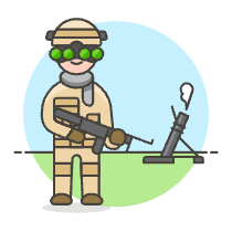 Army Soldier 1 Illustration from UX Colors Set