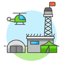 Military Camp Illustration from UX Colors Set