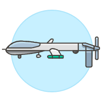 Military Drone 2 Illustration from UX Colors Set