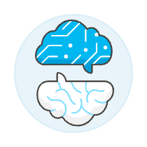 Ai Brain Communicate Illustration from UX Colors Set