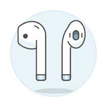 Airpod Bluetooth 2 Illustration from UX Colors Set