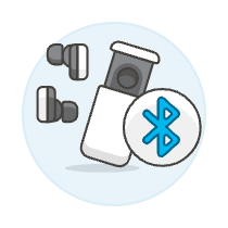 Handsets Bluetooth 1 Illustration from UX Colors Set