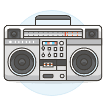 Boombox 2 Illustration from UX Colors Set