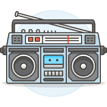 Boombox 4 Illustration from UX Colors Set