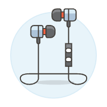 Headphones 3 Illustration from UX Colors Set