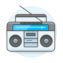 Boombox 1 Illustration from UX Colors Set