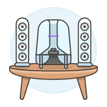 Audio Speakers Subwoofer Illustration from UX Colors Set