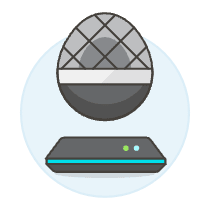 Egg Media Player Illustration from UX Colors Set