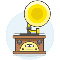 Gramophone Vinyl 1 Illustration from UX Colors Set