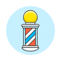 Barber Shop Illustration from UX Colors Set