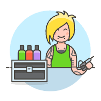 Tattooist 1 Illustration from UX Colors Set