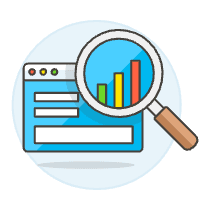 Browser Analyze Chart Illustration from UX Colors Set