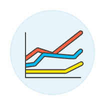 Line Chart 1 Illustration from UX Colors Set