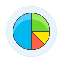 Pie Chart 2 Illustration from UX Colors Set