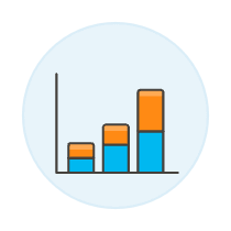 Vertical Bar Chart 1 Illustration from UX Colors Set