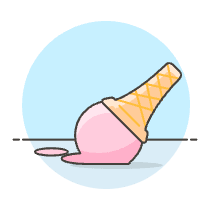 Dopped Icecream Illustration from UX Colors Set