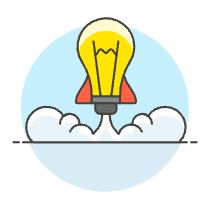 Lightbulb Startup Illustration from UX Colors Set
