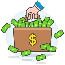 Briefcase Cash 1 Illustration from UX Colors Set