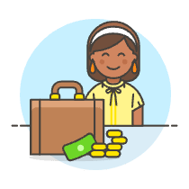 Briefcase Deal 6 Illustration from UX Colors Set