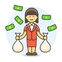 Wealthy Business 1 Illustration from UX Colors Set
