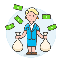 Wealthy Business 3 Illustration from UX Colors Set