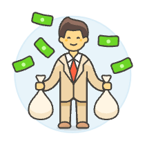 Wealthy Business 6 Illustration from UX Colors Set
