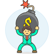 Carry Debt Bomb 3 Illustration from UX Colors Set