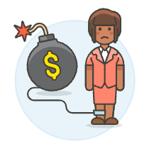 Debt Bomb Chain 5 Illustration from UX Colors Set