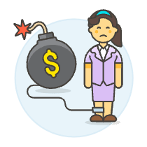 Debt Bomb Chain 6 Illustration from UX Colors Set
