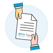 Contract Document 1 Illustration from UX Colors Set
