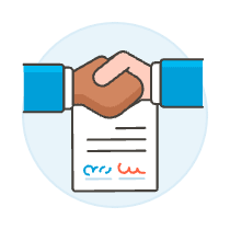 Contract Handshake 3 Illustration from UX Colors Set