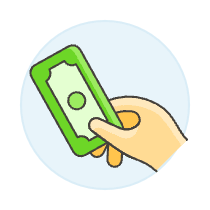Payment Cash 1 3 Illustration from UX Colors Set
