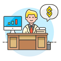 Accountant 1 Illustration from UX Colors Set